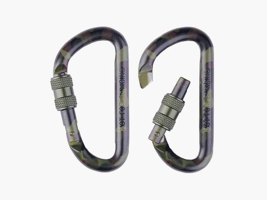 Taktischer Karabiner Woodland 2er Set 60mm