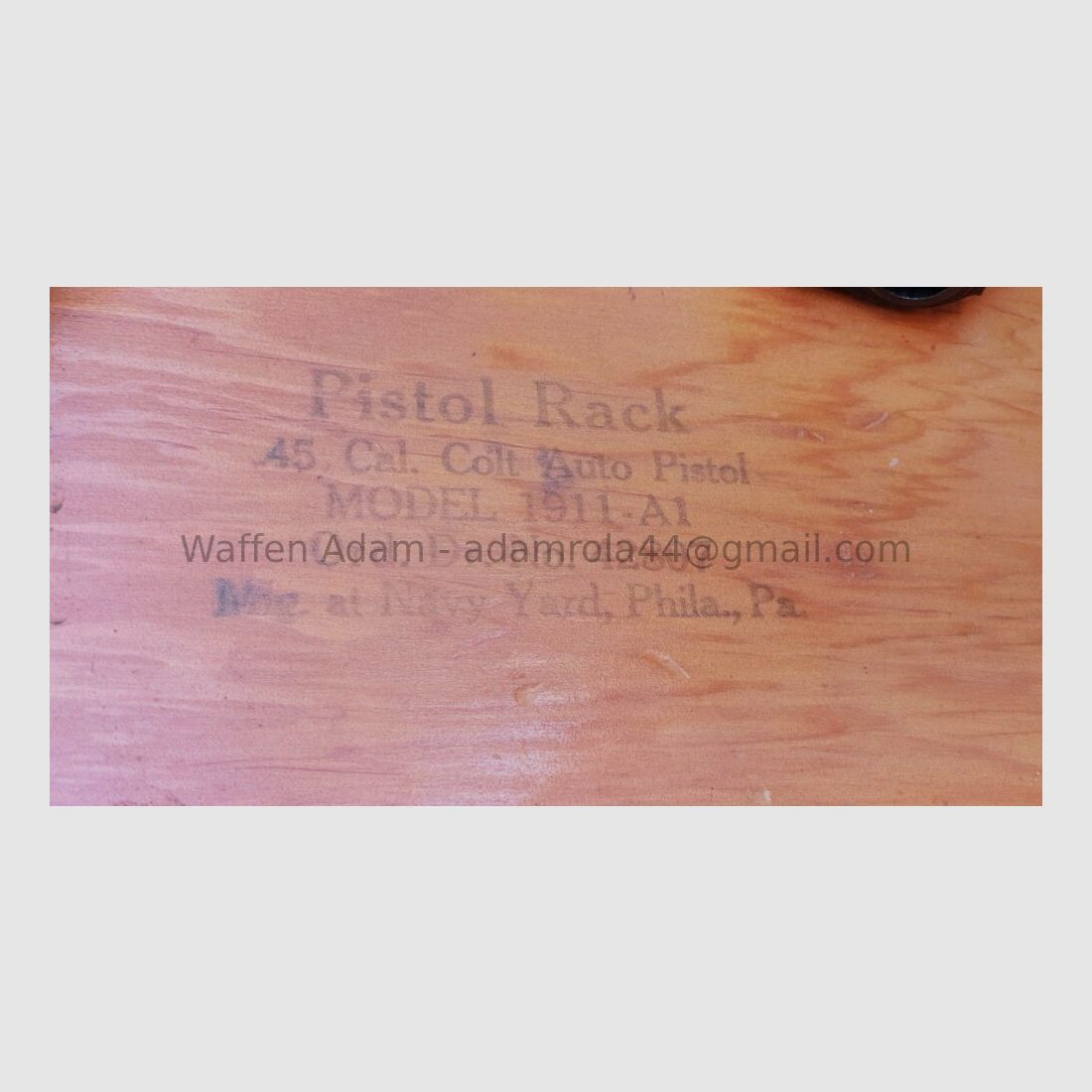 U.S Colt 1911A1, Mig. w Stoczni Marynarki Wojennej, Filadelfia, Pensylwania. U.S. Marynarka Wojenna Pistolet na Działo Colt 45, Amerykańskie Pistolet Automatyczne Wojska Volume 1 1894-1920