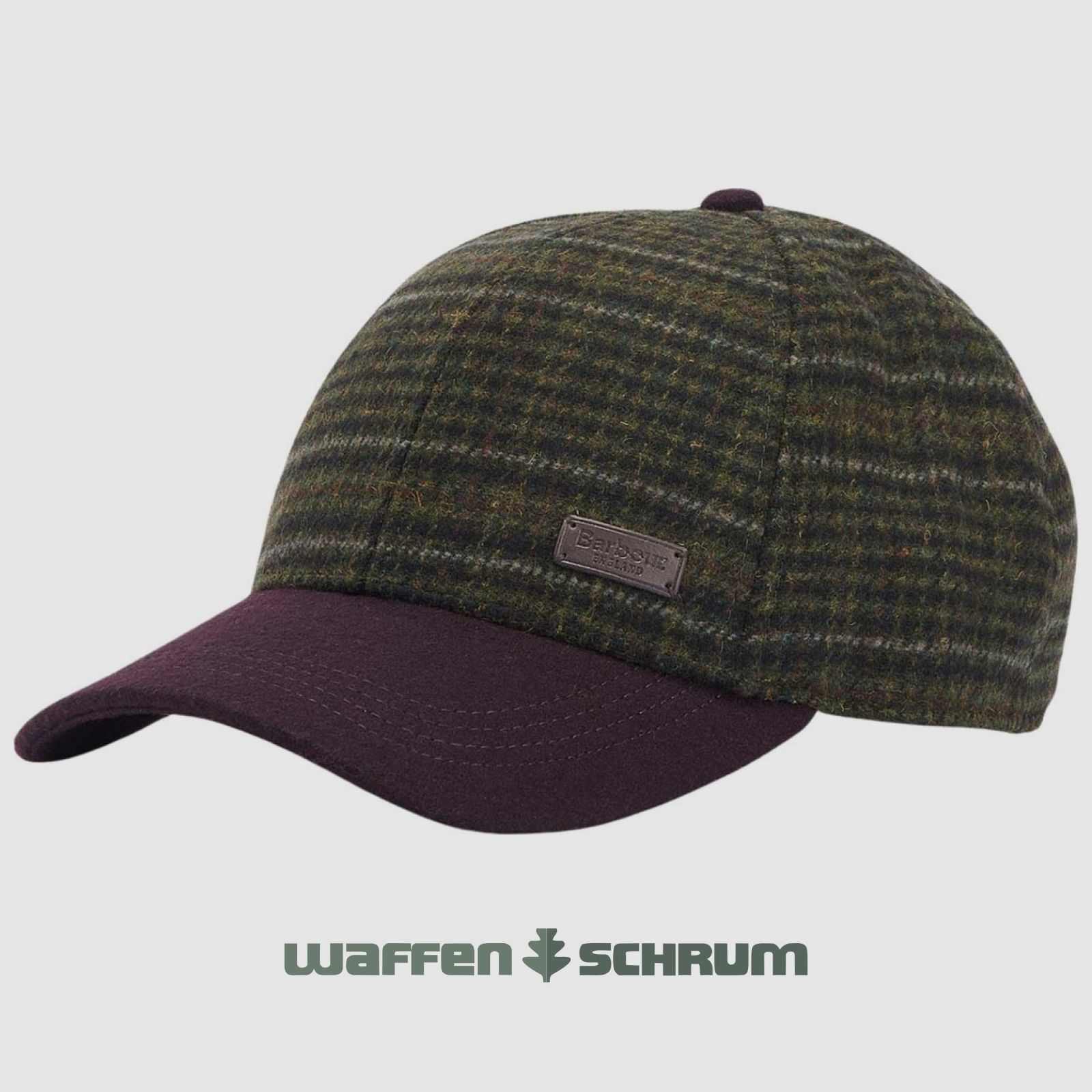 Barbour Cap Clyde Brown/ Olive plaid