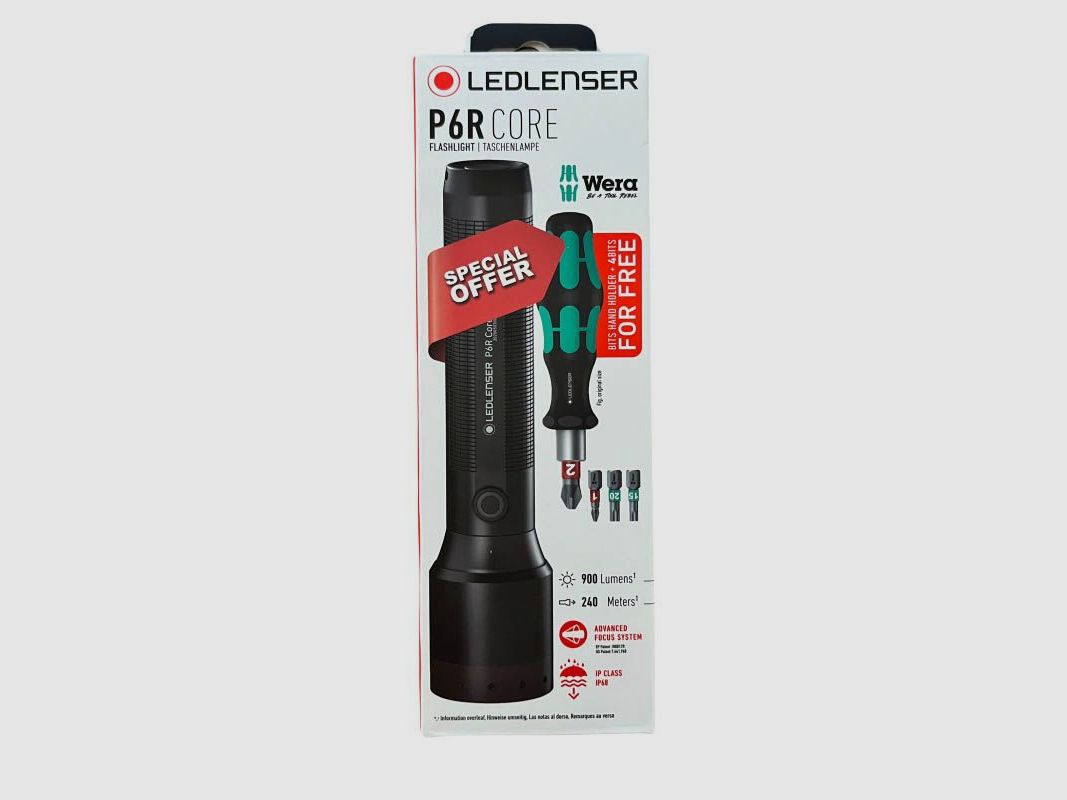 LEDLENSER P6R CORE linterna + WERA, imagen 1 de 8