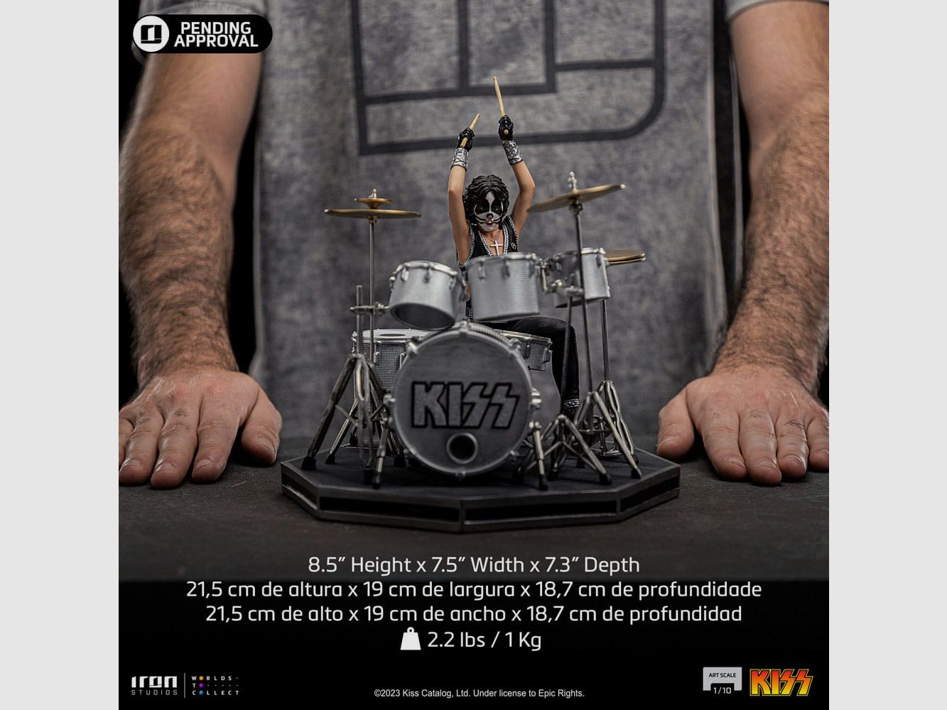 Kiss Art Scale 1/10 Peter Criss Limited Edtition 22 cm | 43435