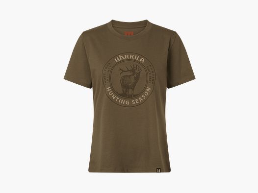 Härkila Stag Badge S/S T-shirt Kobiety Beech S