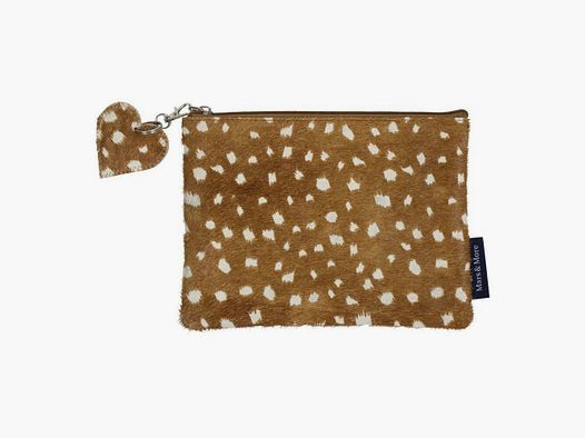 Lovergreen Taschen und Türvorleger und Abtreter Motiv Braune/naturfarbene Ledertasche + Herzchen-Anhänger