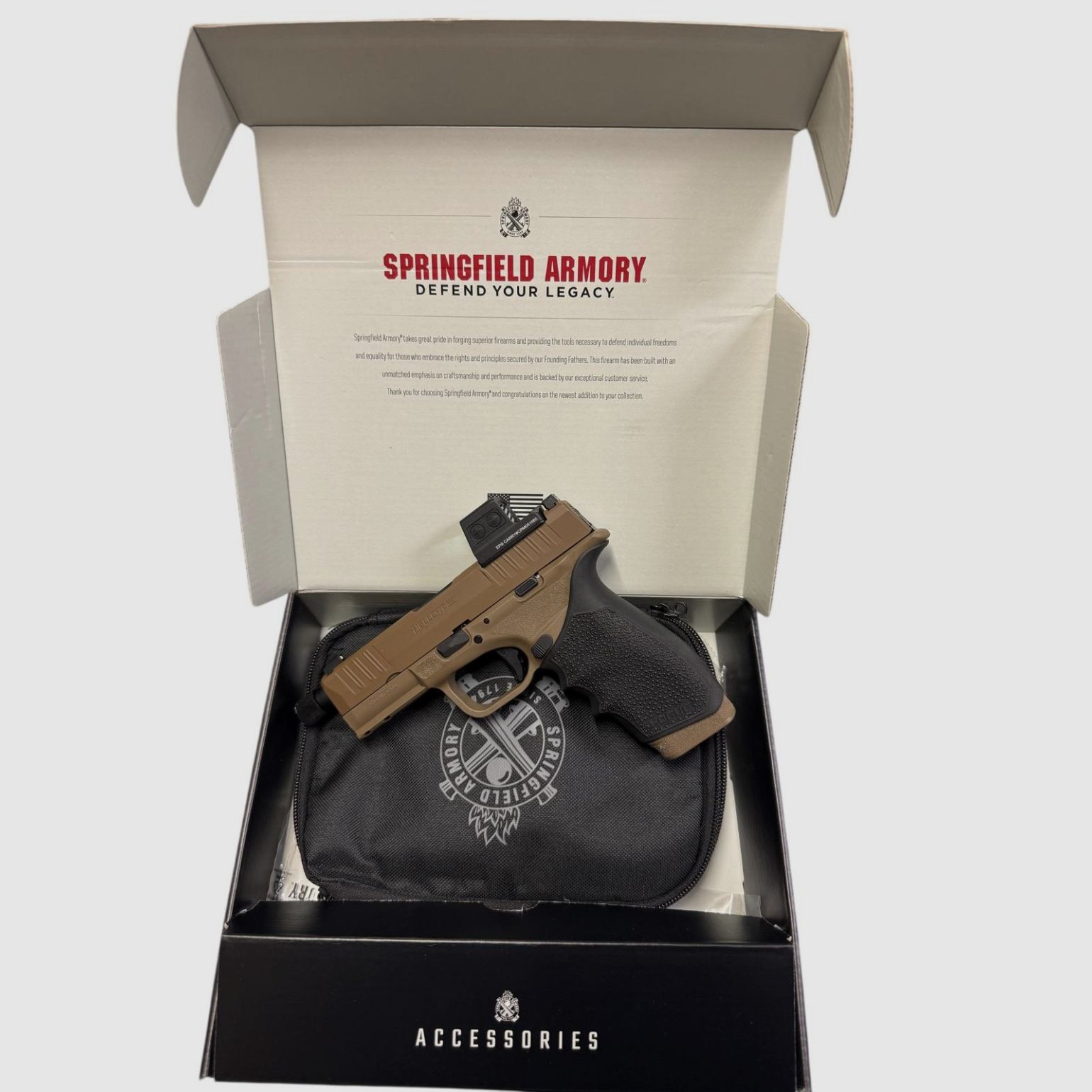 Pistole SPRINGFIELD ARMORY HELLCAT PRO OSP TB FDE 4,4" + holosun EPS CARRY