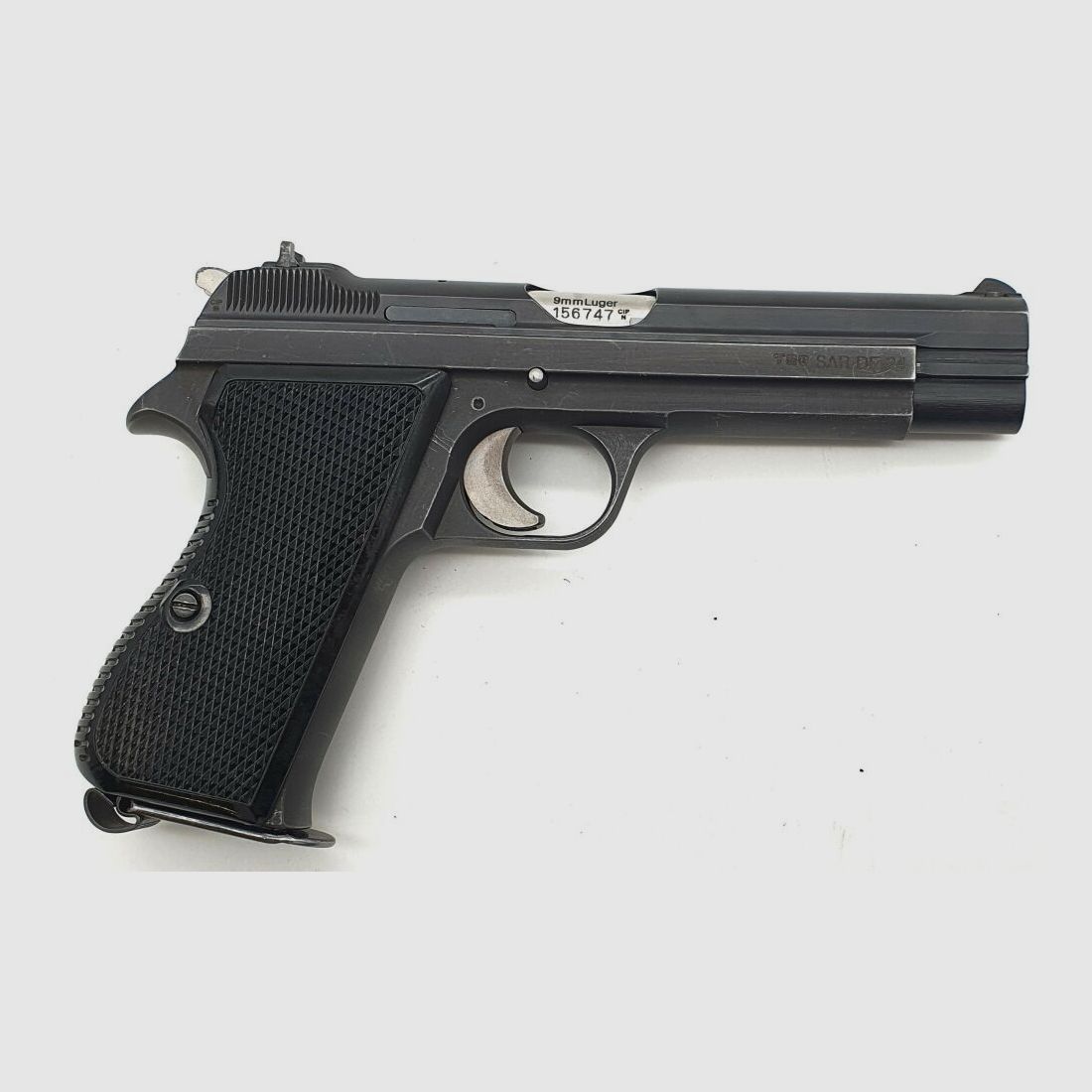 SIG	 Sport-/Matchpistole SIG P49/P210-2 im Kaliber 9x19 Komplett Nummerngleich!