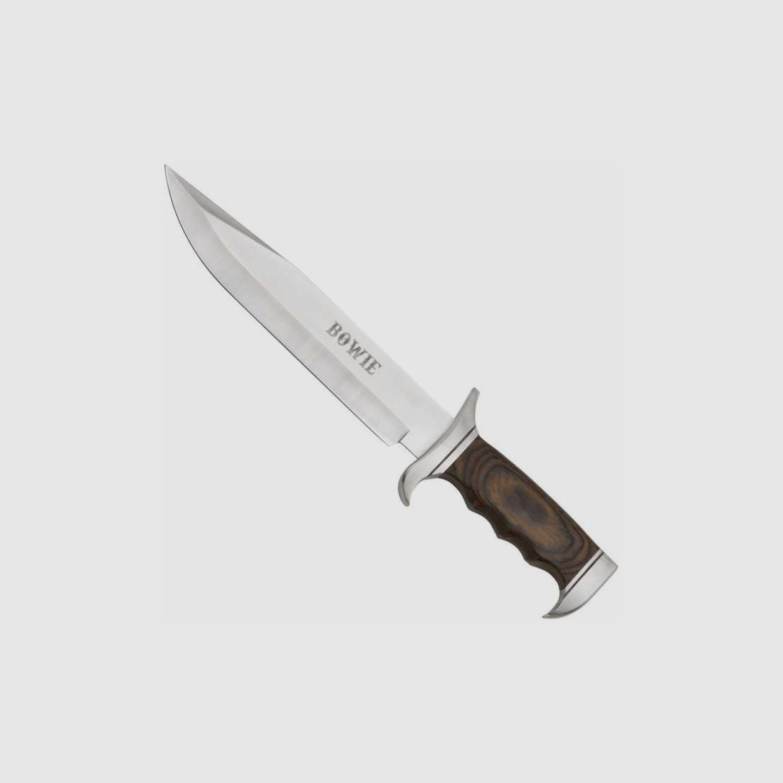 Haller Bowiemesser 440 Stahl Pakkaholz mit Lederscheide