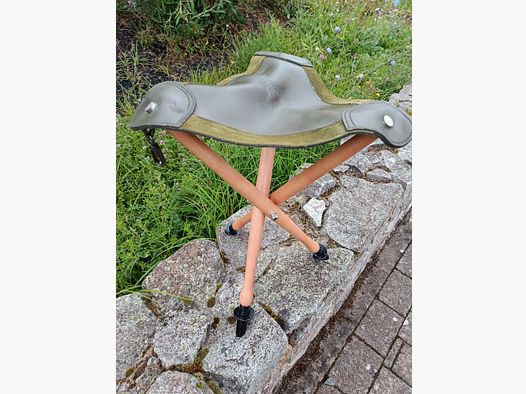 Wald & Forst Driepotige Zitstoel met Leer
