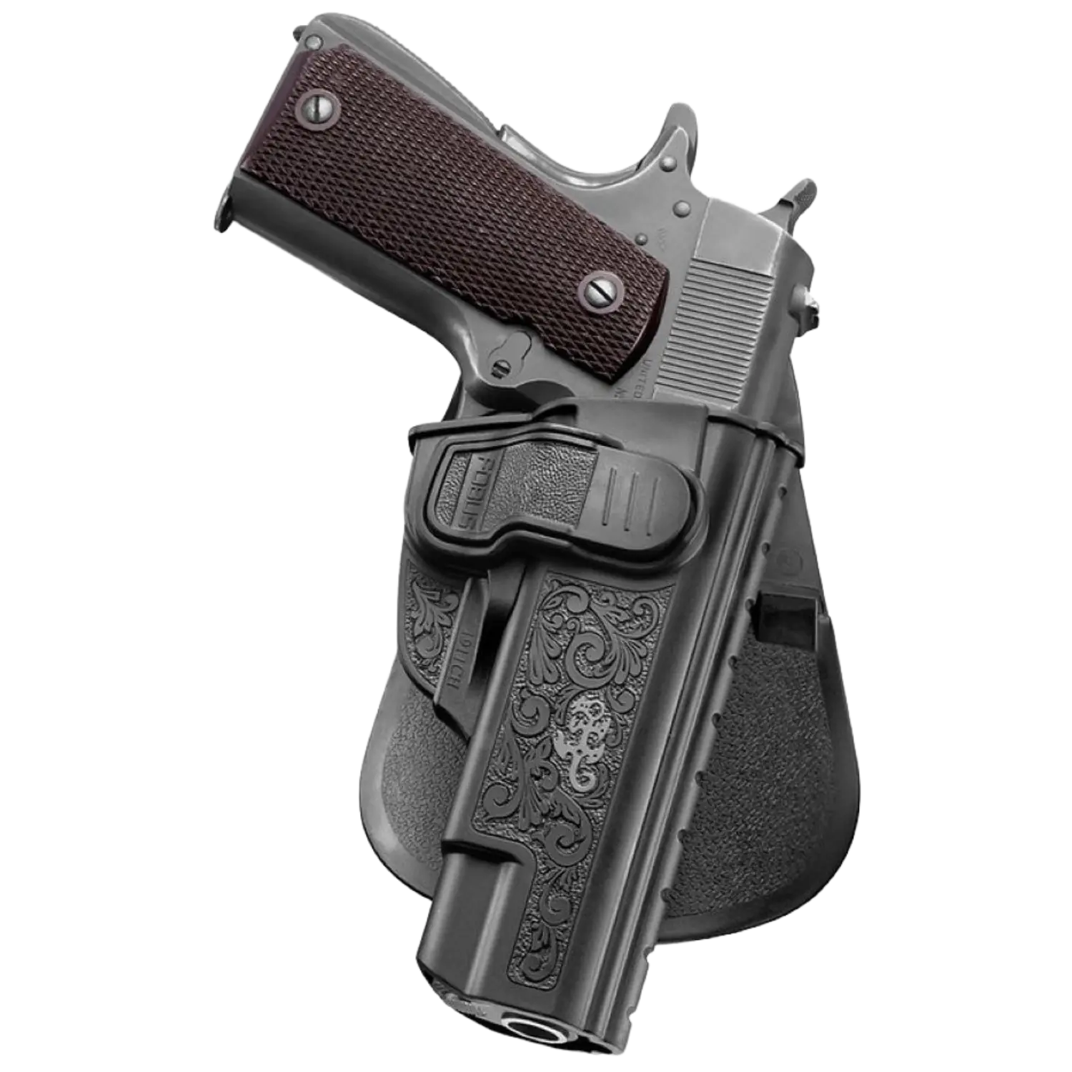 Fobus Paddle Trigger Locking Holster RT para la mayoría de los modelos 1911 sin riel