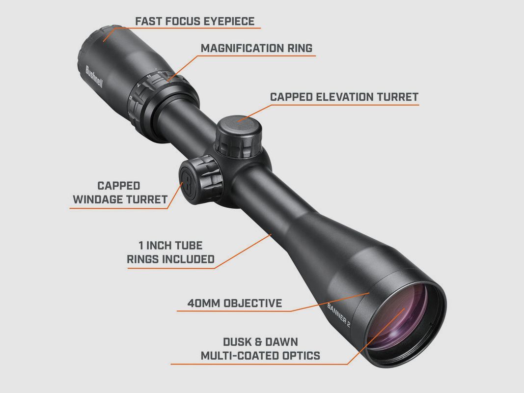 Bushnell Zielfernrohr Banner 2 3-9x40mm DOA Quick Ballistic Absehen