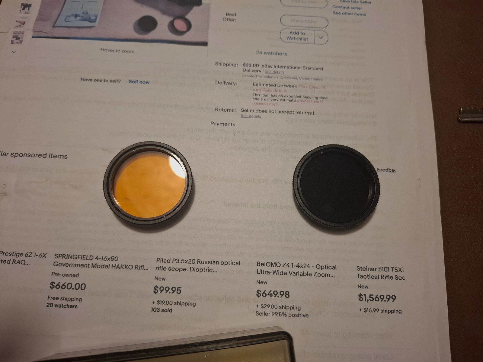 Collectionneurs attention très rare !! very rare !! NIMROD 6x40 IDF (forces de défense israéliennes) fabriqué par HAKKO (JAPON)