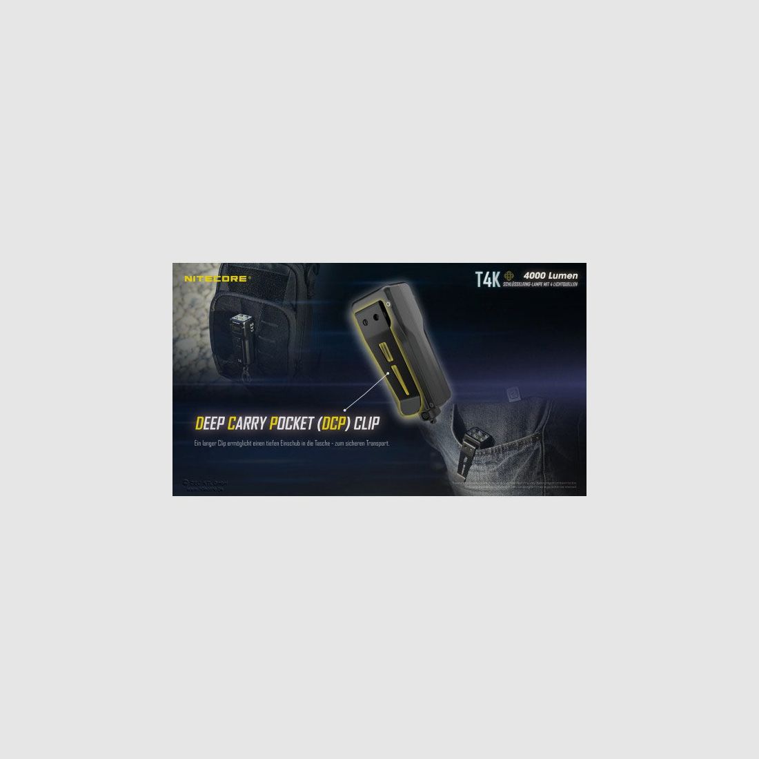LED FLASHLIGHT T4K - 4,000 Lumens (including battery), image 5 of 9