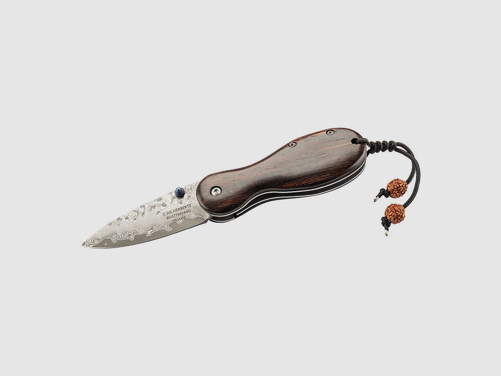 Einhandmesser - 35-lagiger Damast,6,5cm Klinge