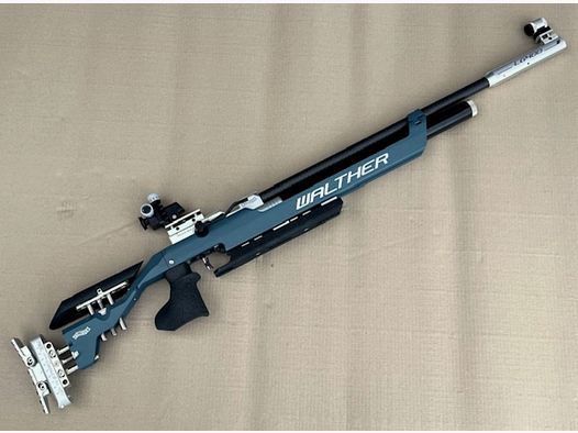 PRESSLUFTGEWEHR WALTHER LG400 ALUTEC EXPERT - SONDERFARBEN "BLAUGRAU"