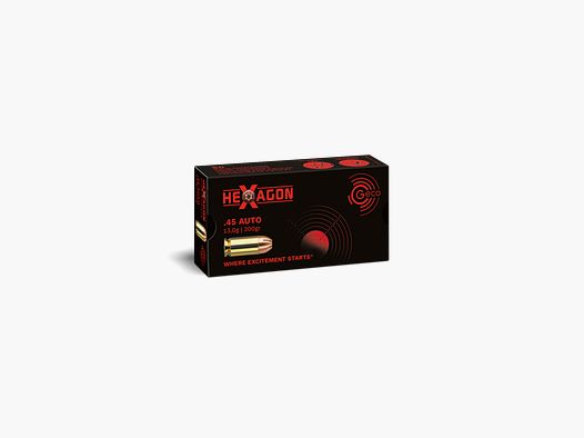 GECO HEXAGON 45ACP - 200GR JHP