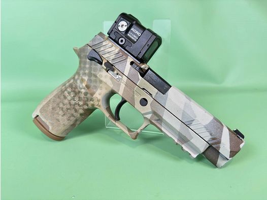 Sig Sauer P320 M17 Aimpoint Acro C-2, Battle-worn Print, Kal. 9x19 *Waffenhandel Ahnert* *Top*