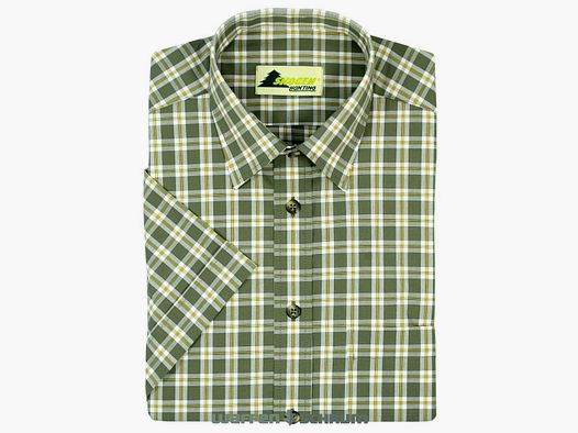 Forest Shirt 1/2 Sleeve Kent Check Olive