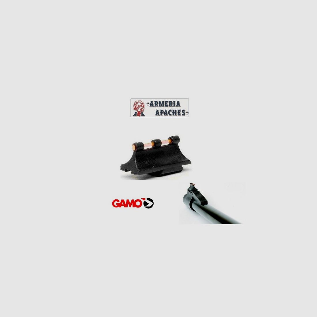 GAMO Lunette de visée en fibre optique pour carabine à queue d'aronde, image 1 sur 3