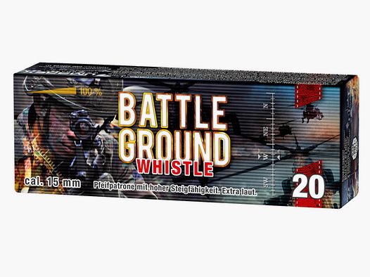 Umarex 4.1596 Battle Ground Pfeifpatronen hohe Steigfähigkeit extra laut 20 Stück Pyro
