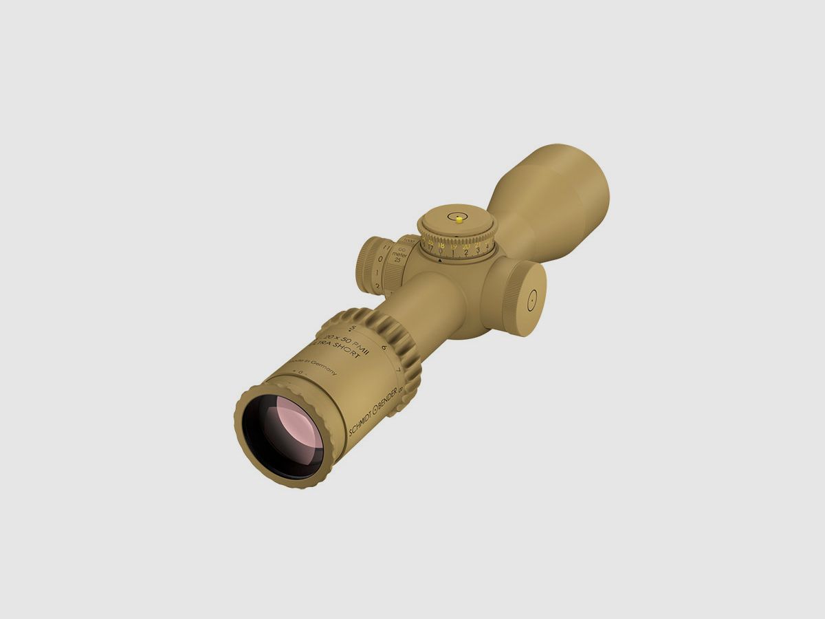 SCHMIDT U. BENDER 5-20×50 PM II Ultra Short LPI P4FL 1cm cw DT35 MTC LT / ST ZC CT RAL 8000, immagine 2 di 5