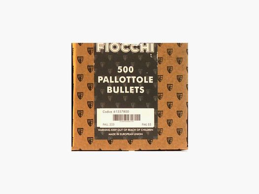 FIOCCHI Projectiles Cuivrés cal. 223 55 Grains boîte de 500