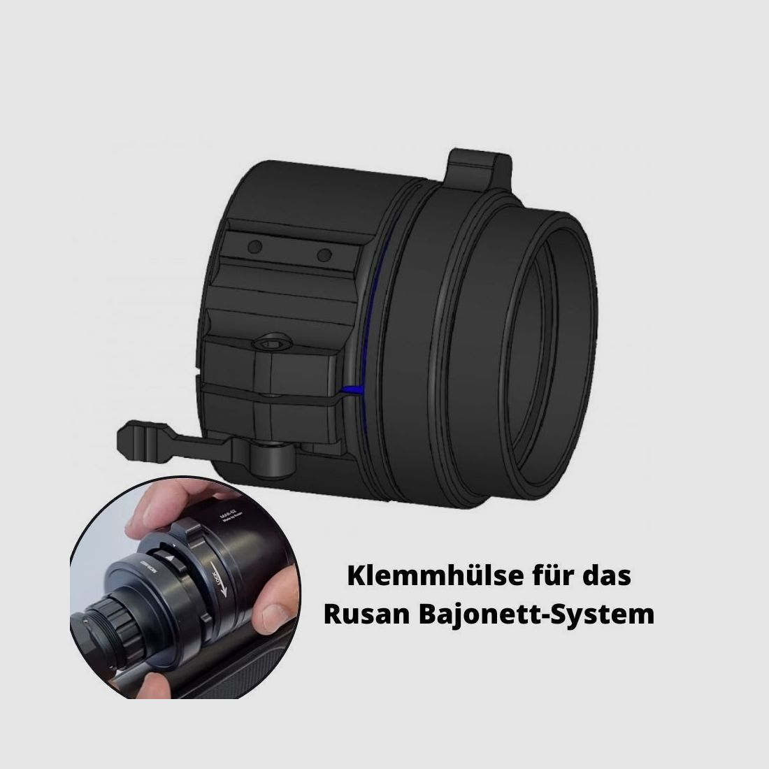 Rusan Modular Adapter (Klemmhülse) 59 mm