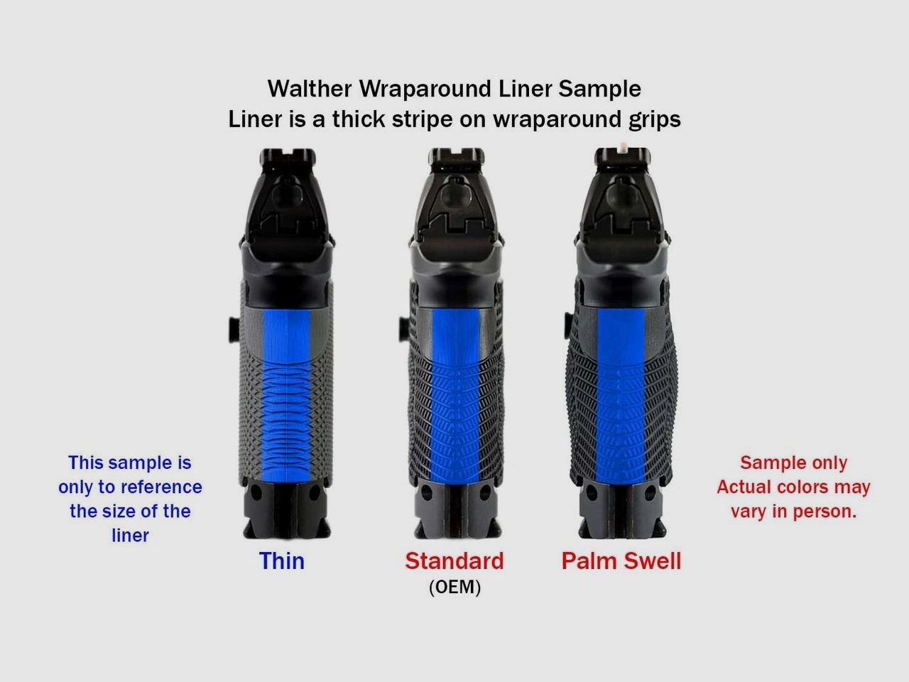 Veloce Grip Panels, Walther PDP Steel Frame (Palm Swell), image 4 of 6