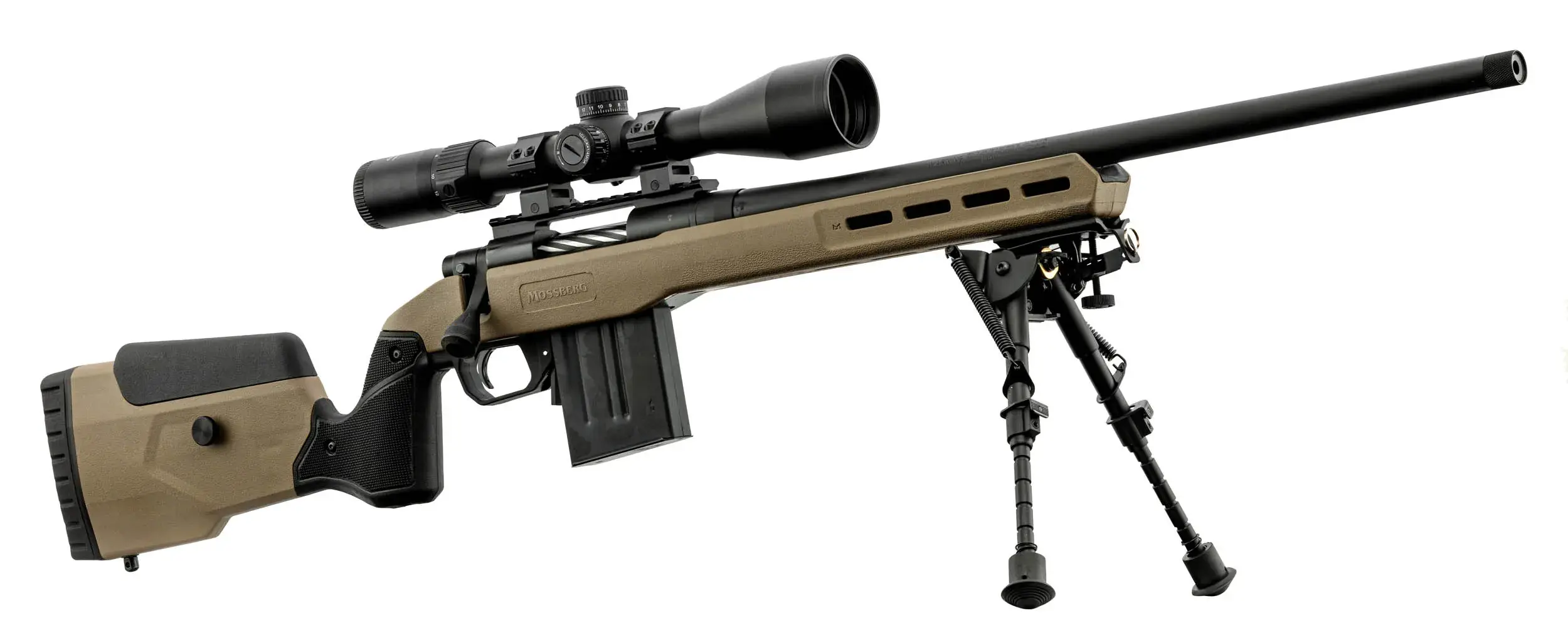 Pack Repetierbüchse Mossberg Patriot LR Tactical .308 Win RTI 6-24x50 Zweibein Harris, Bild 10 von 10
