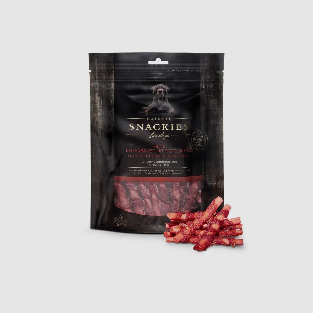 Snackies Hundesnack Feine Entenbrust mit roter Beete 180g