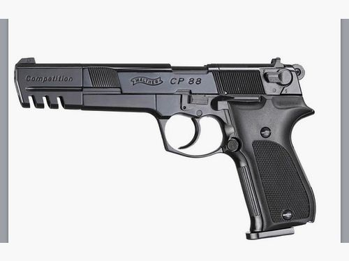 Walther CP88 Competition CO2 Pistole 4,5 mm Diabolo brüniert, NEU mit Rechnung von 01 / 2026