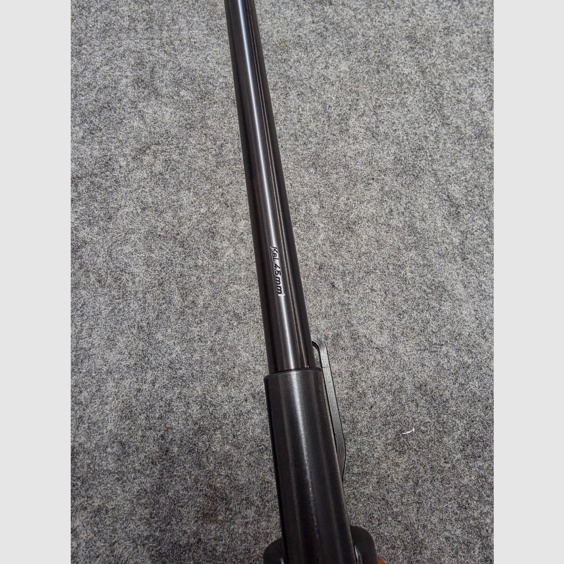 ¡Como comprado ayer en la tienda! Haenel 303 - 8 Super con disparador fino, diopter, cañón plegable, carabina de aire comprimido Kirmes 4.5mm.