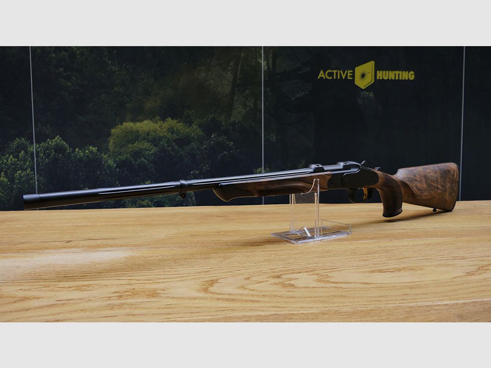 Blaser K95 Kipplaufbüchse / Black Edition / 6,5 Creedmoor / 52cm Lauf, lange Seitenplatten / HK 8 matt / Goldener Verschlussblock & Abzug / TRAUMWAFFE!