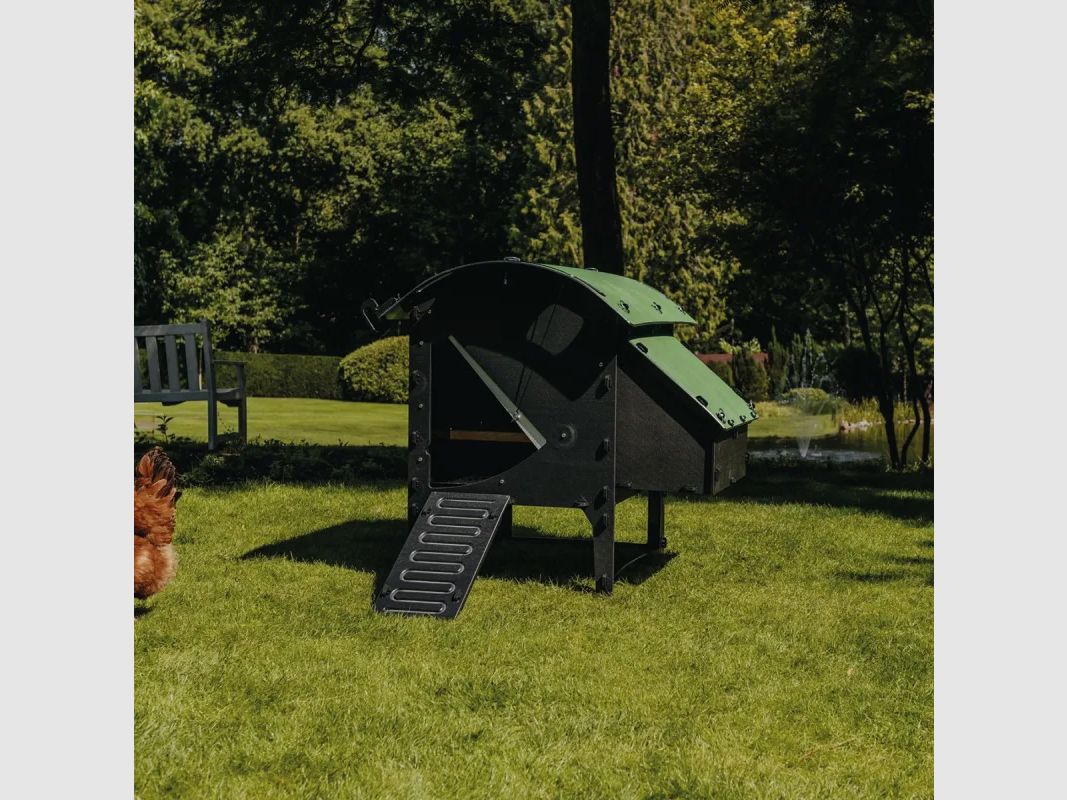 Kurnik na nogach z recyklingowego plastiku, dla 5 kur standardowych lub 9 miniaturowych, zdjęcie 1 z 9