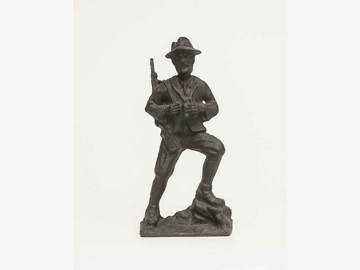 Cacciatore Hubertus Waidmann Fusione di ferro bronzo arte decorativa