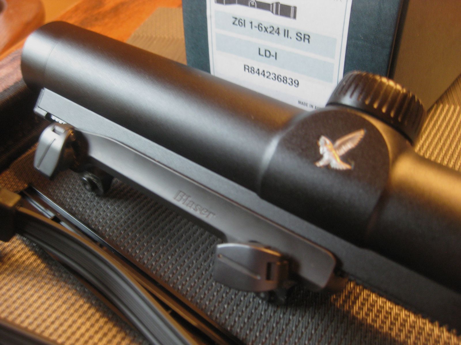 *BESTZUSTAND*  Swarovski Gen.II  Z6i 1-6x24 SR mit Abs. LD-I sowie original Blaser-Sattelmontage + Neoprencover + sämtlichen Originalzubehör in Originalverpackung !!