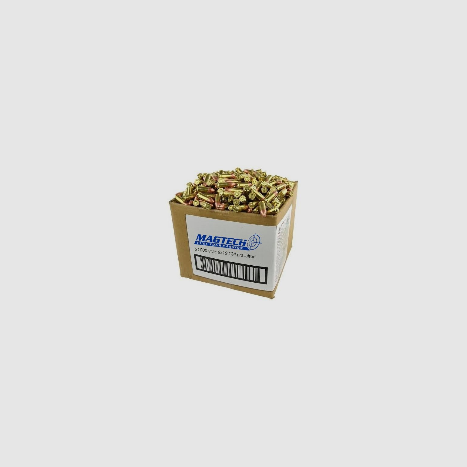 Munition 9x19 Magtech 124gr FMJ x1000 | La Mousqueterie