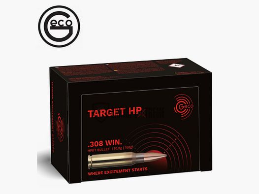 50 Munitions GECO Cal 308 Win 168gr Target HP