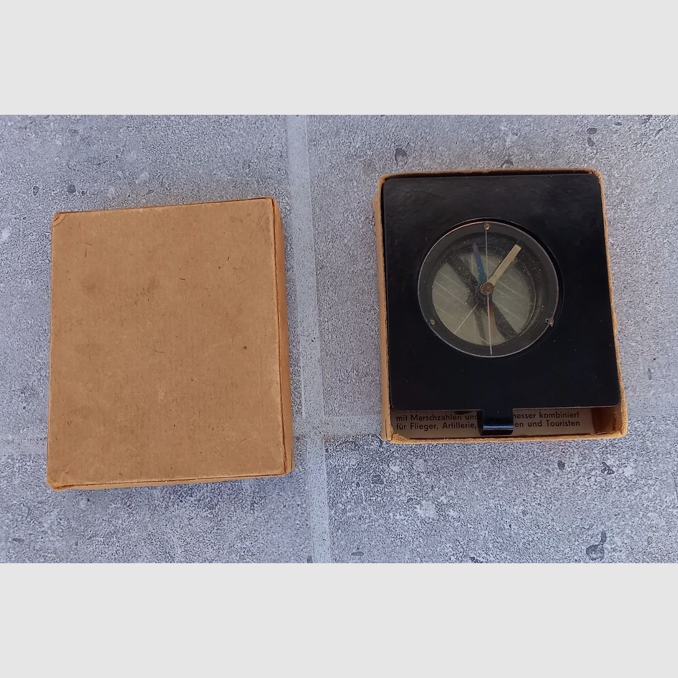 Vintage WWII officers compass - Wehrmacht Marsch Kompass Firma Kührt D.R.P. 1938