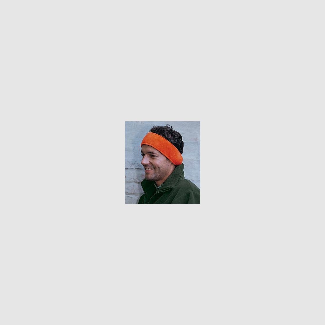Fleece Stirnband orange