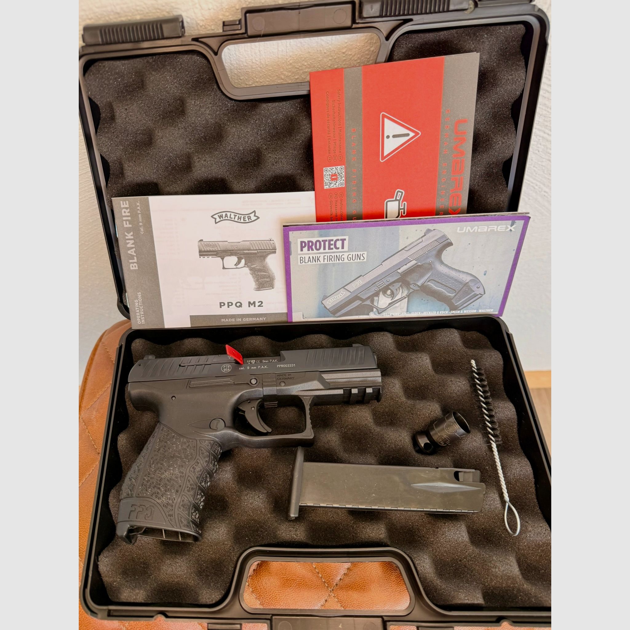 Pistolet à blanc Walther PPQ M2 9mm P.A.K. noir