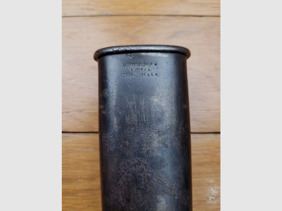 Baïonnette allemande 98/05 2° Type – fabrication Mauser – avec fourreau Mauser « aux étoiles » – W17 – TBE, image 1 sur 14