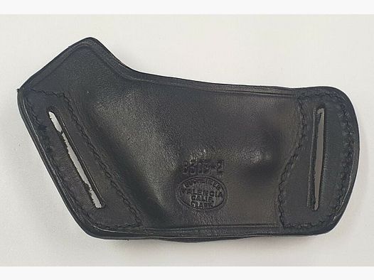 Funda Bucheimer para revólveres pequeños, Bucheimer Valencia Calir Clark, cuero negro, derecha