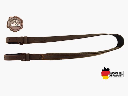 AKAH rifle sling pull-up leather with wool felt