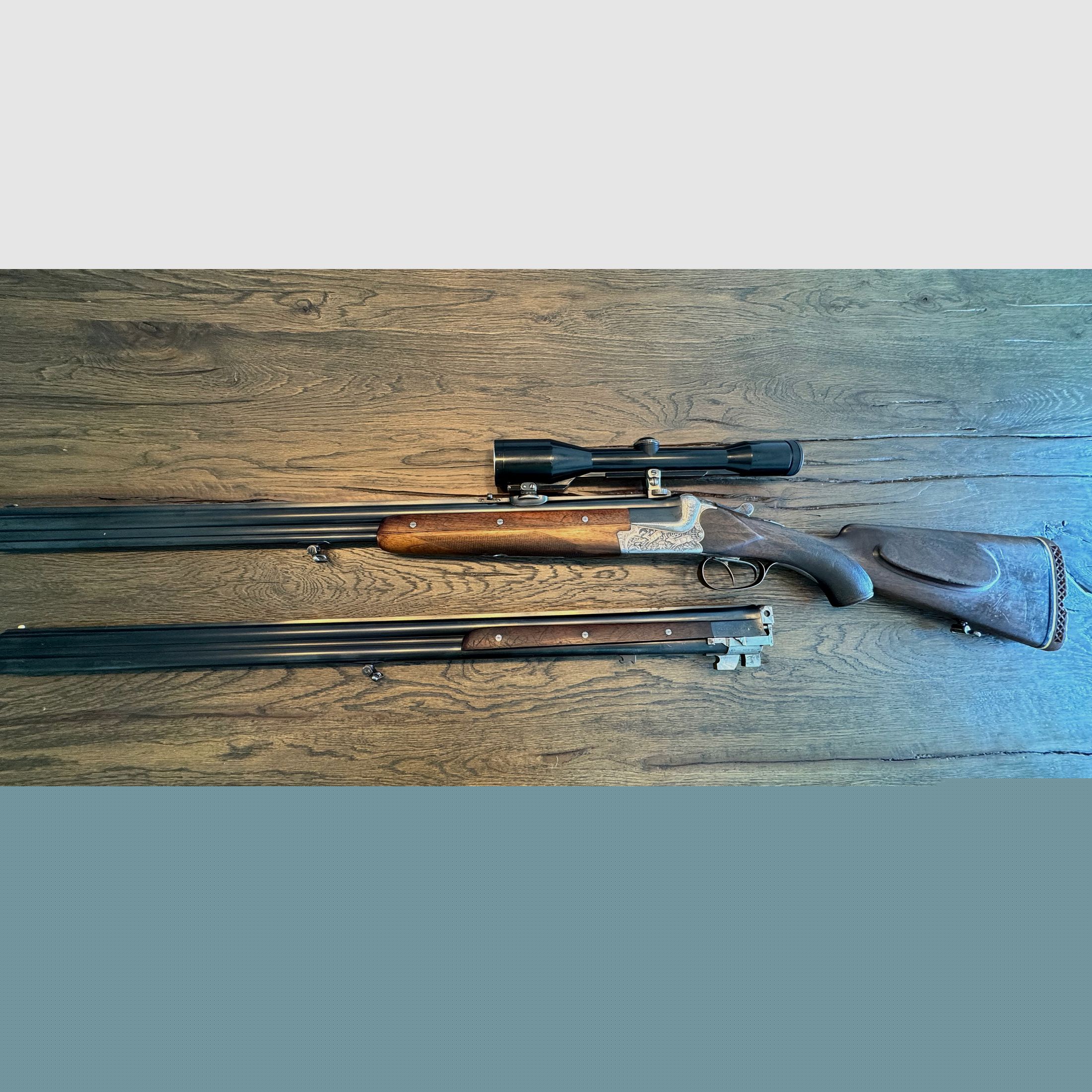 Merkel Bock-Kombination 211E 7x57R mit Wechsellauf 16/70 16/70