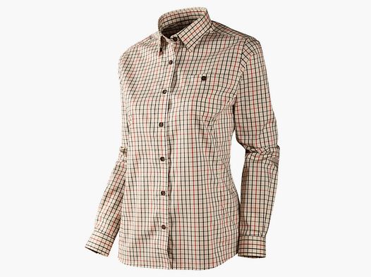 Härkila Lancaster Camisa L/S Dama Cuadro Rojo