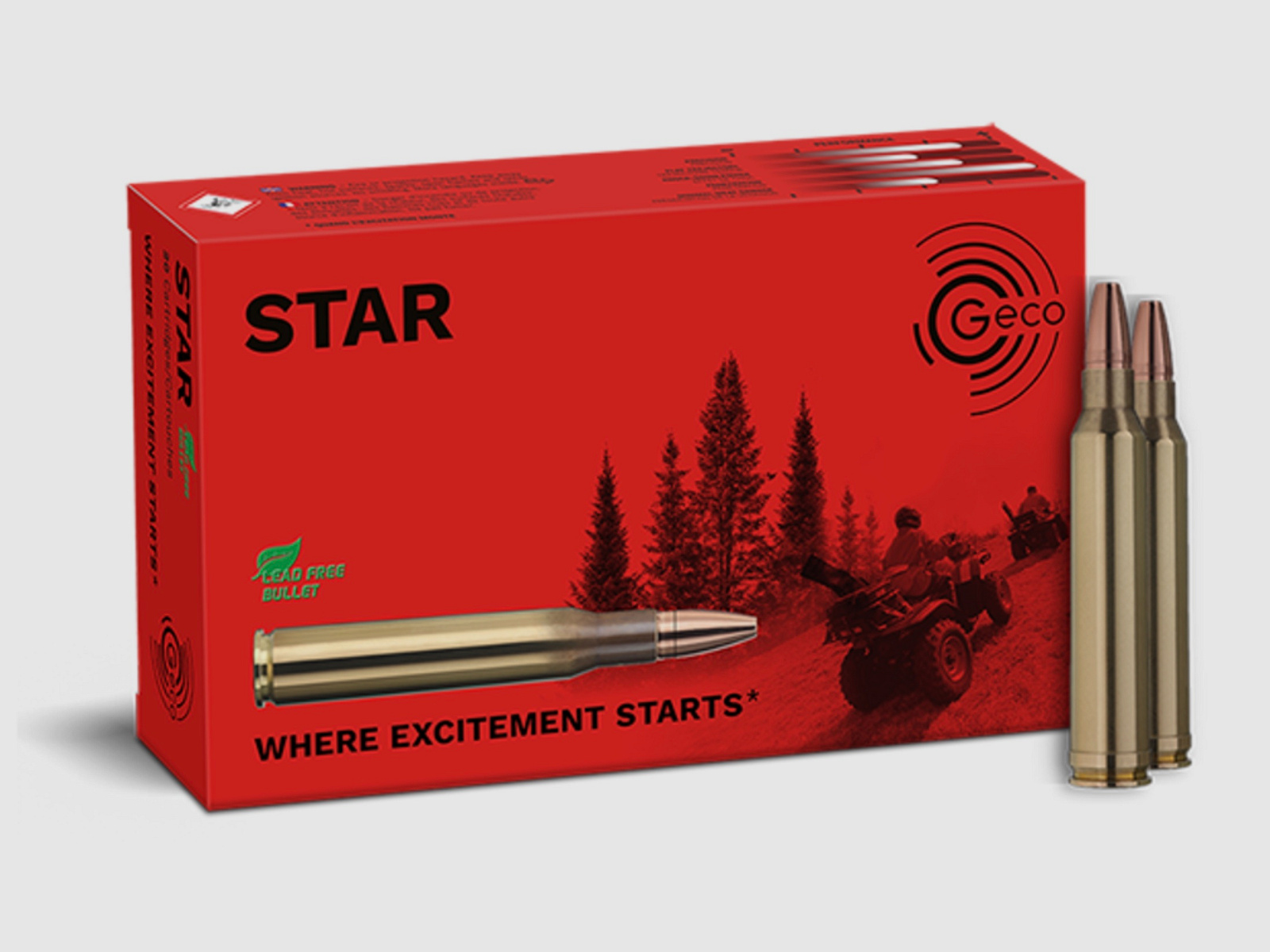Geco Star 2413836 .300 Win. Mag. 10,7g 165grs. Bleifrei Deformationsgeschoss