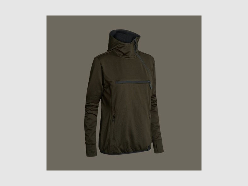 Northern Hunting Damen Fleecehoodie Saga Braun 36