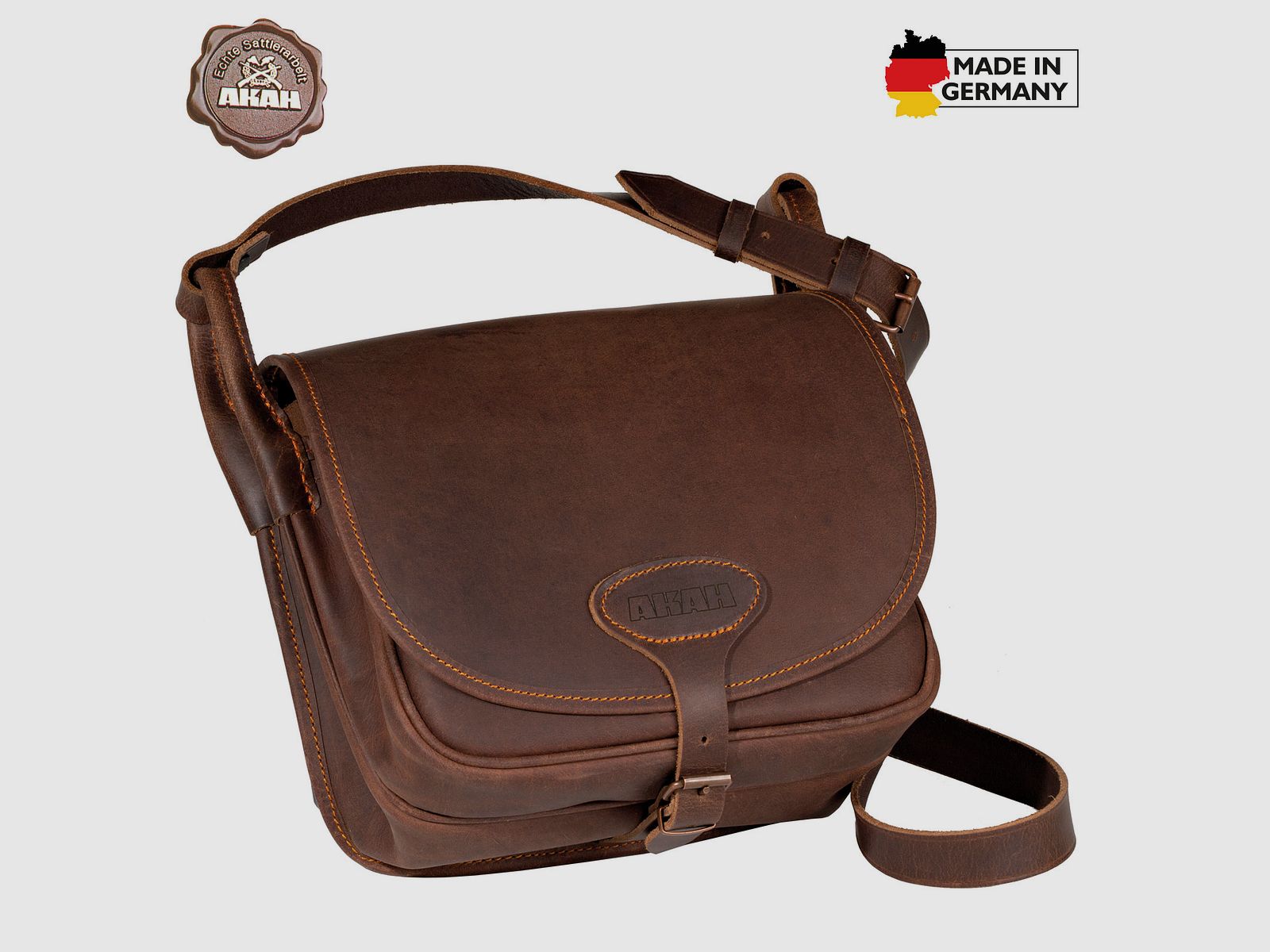 Förstertasche aus Pull-up Leder