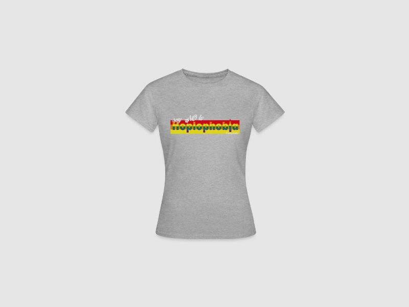 say NO to Hoplophobia - Frauen T-Shirt Grau meliert