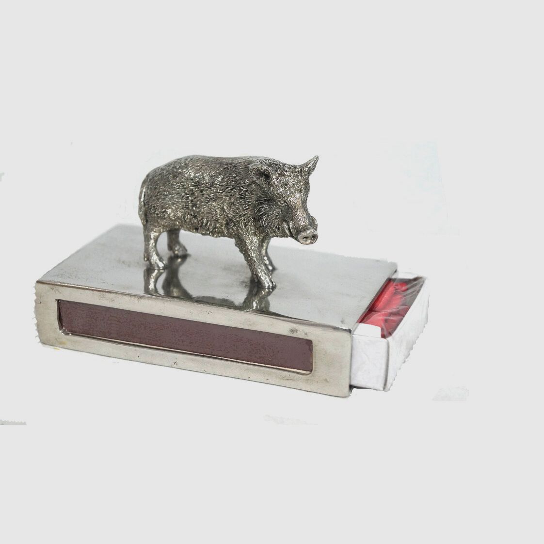 Lovergreen accessories motif matchbox holder wild boar large