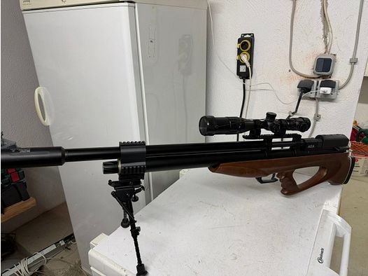 AEA Airgun Challenger Bullpup Cal. 5.0. 12.7mm at set price! The weapon is as good as new